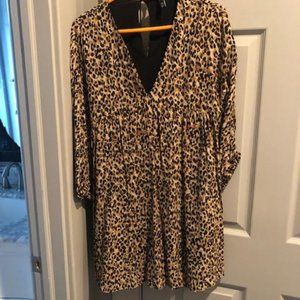 Cheetah 3/4 sleeve dress